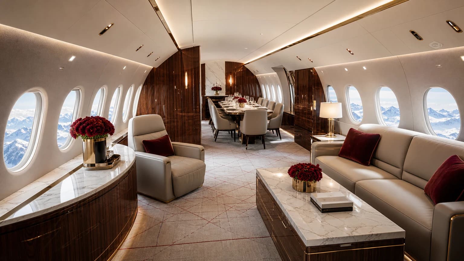 Airbus ACJ319neo — illustrative residential cabin