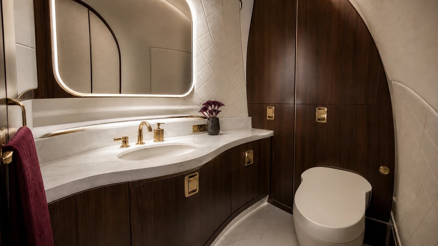 Airbus ACJ319neo — illustrative private lavatory