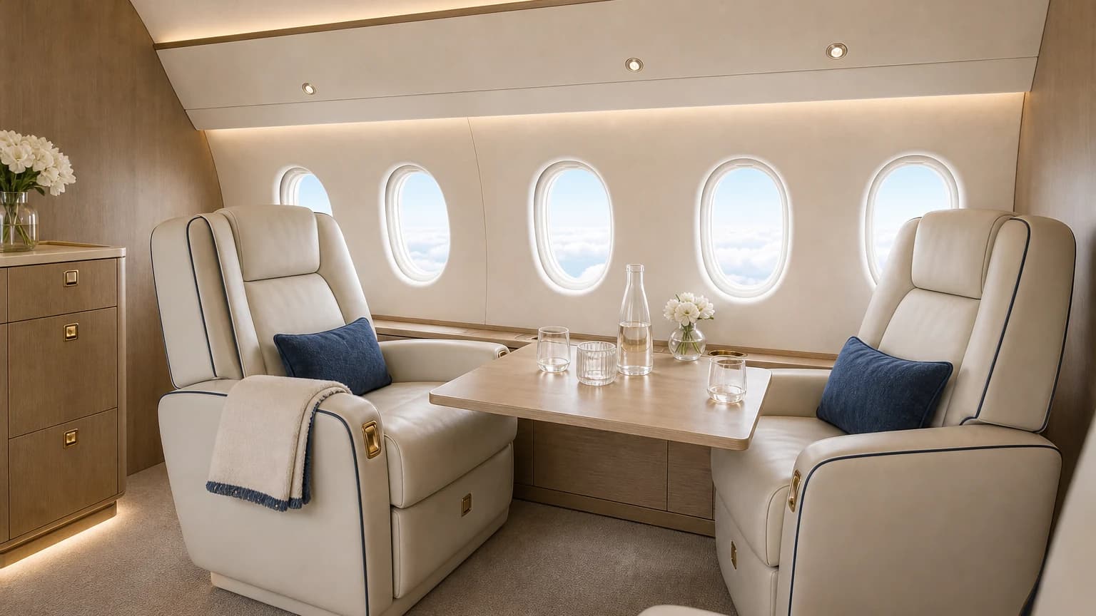 Embraer Phenom 100EV — illustrative conversation setting