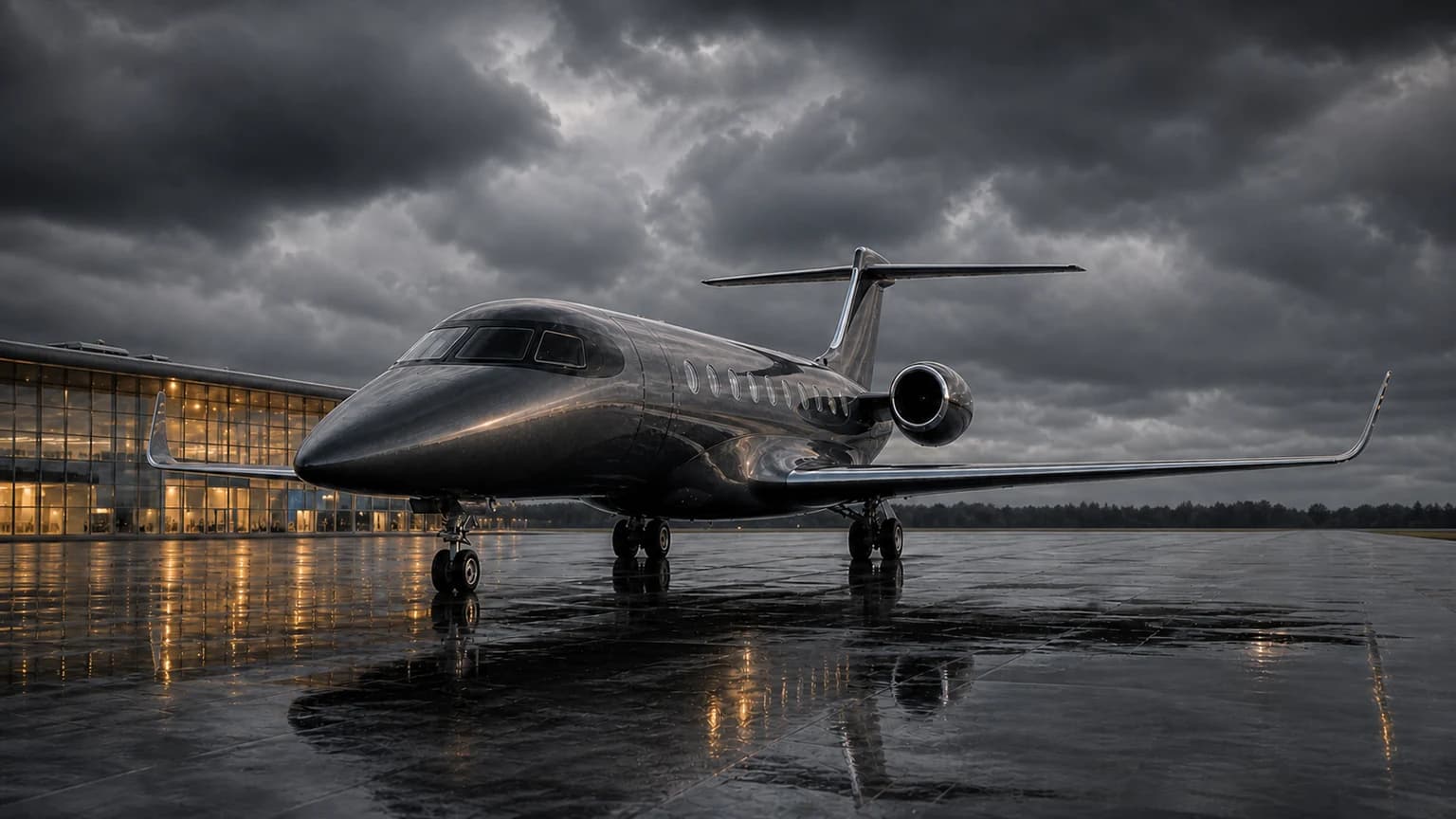 Gulfstream G280 — illustrative black mask hero