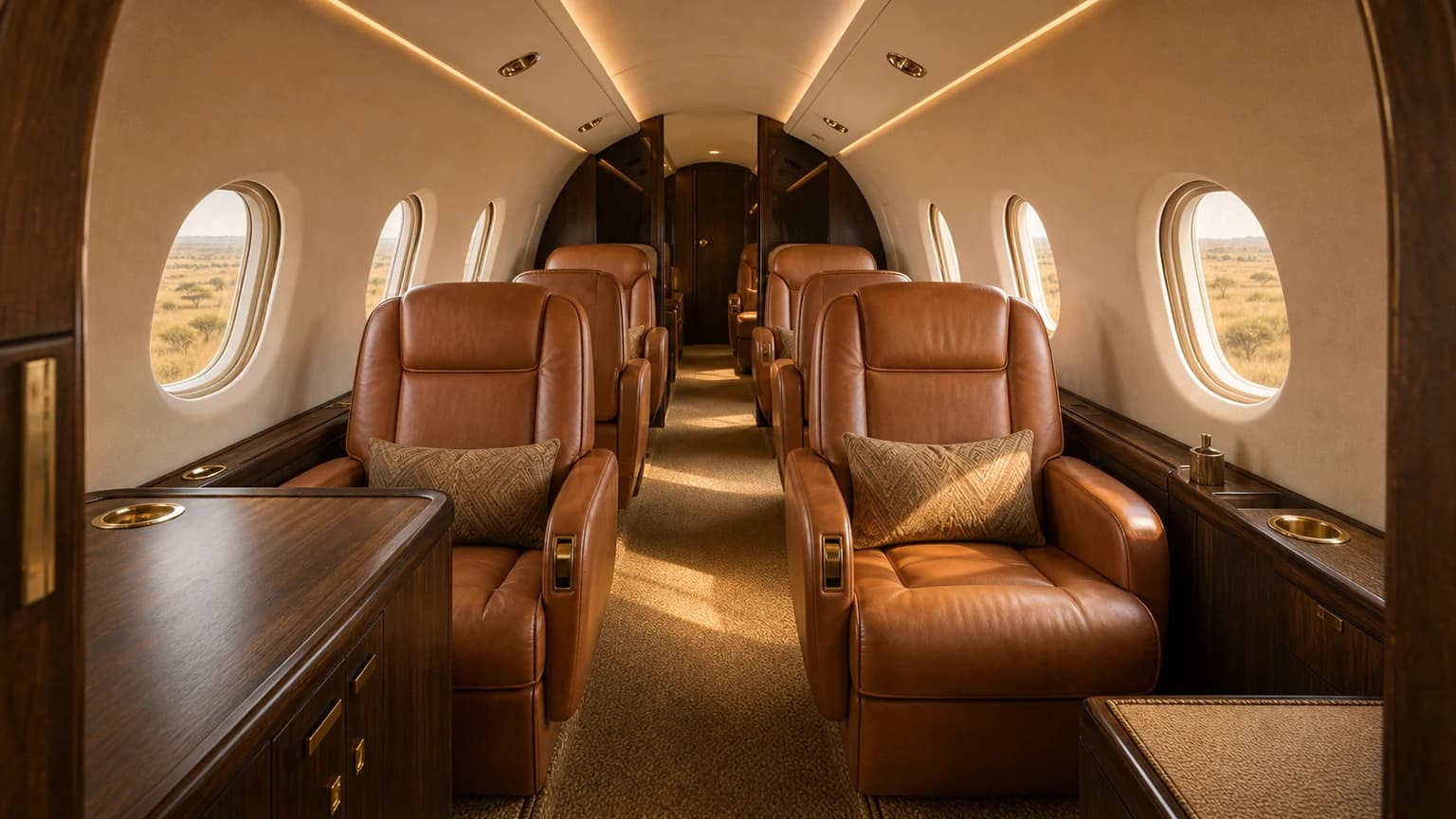 Cessna Citation CJ3+ — illustrative full cabin