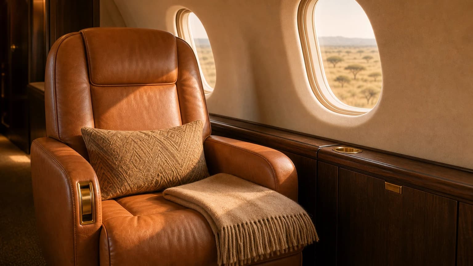 Cessna Citation CJ3+ — illustrative window seat
