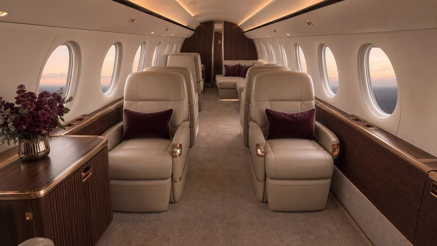 Cessna Citation Latitude — illustrative full cabin