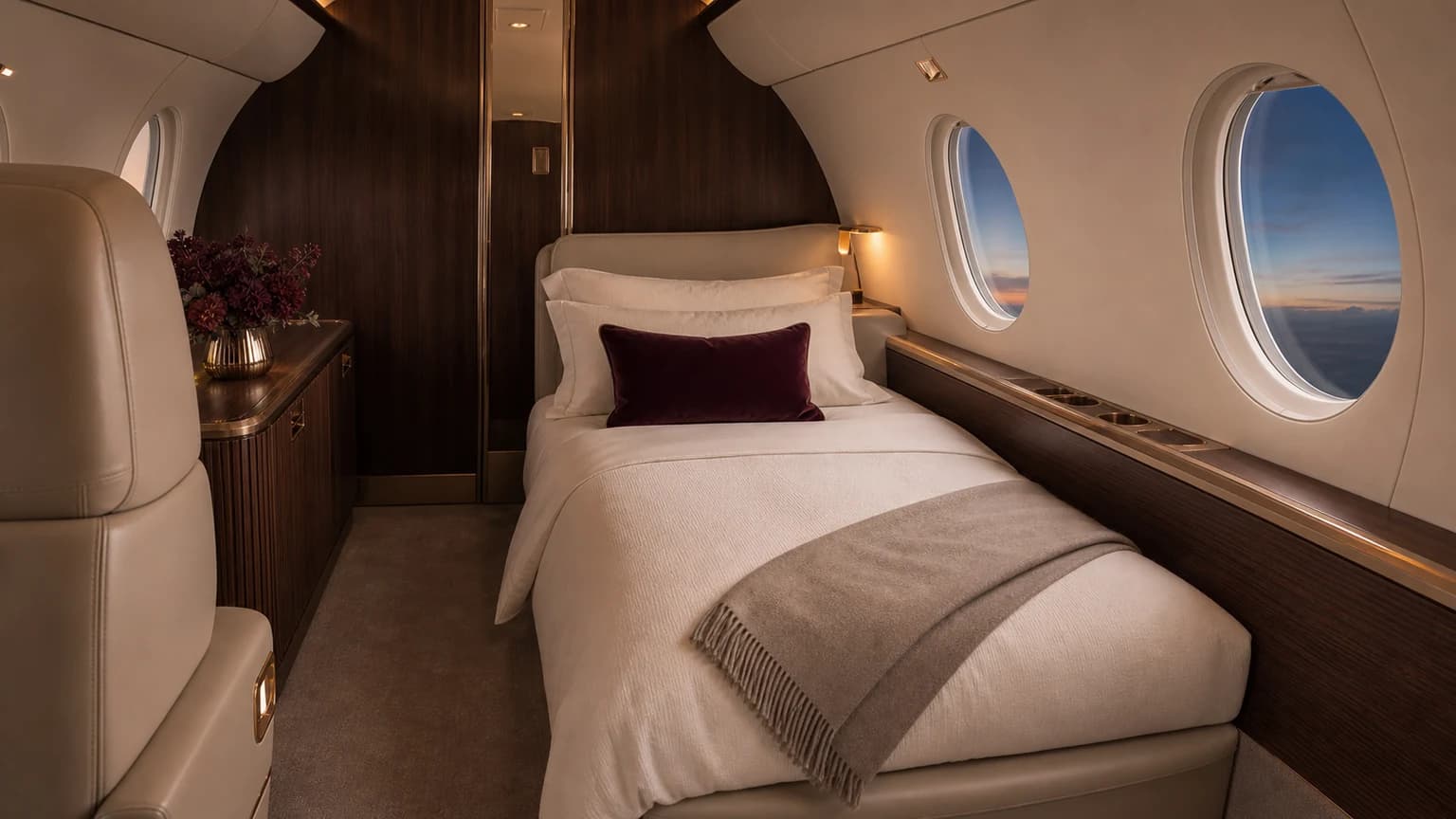Cessna Citation Latitude — illustrative sleeping berth