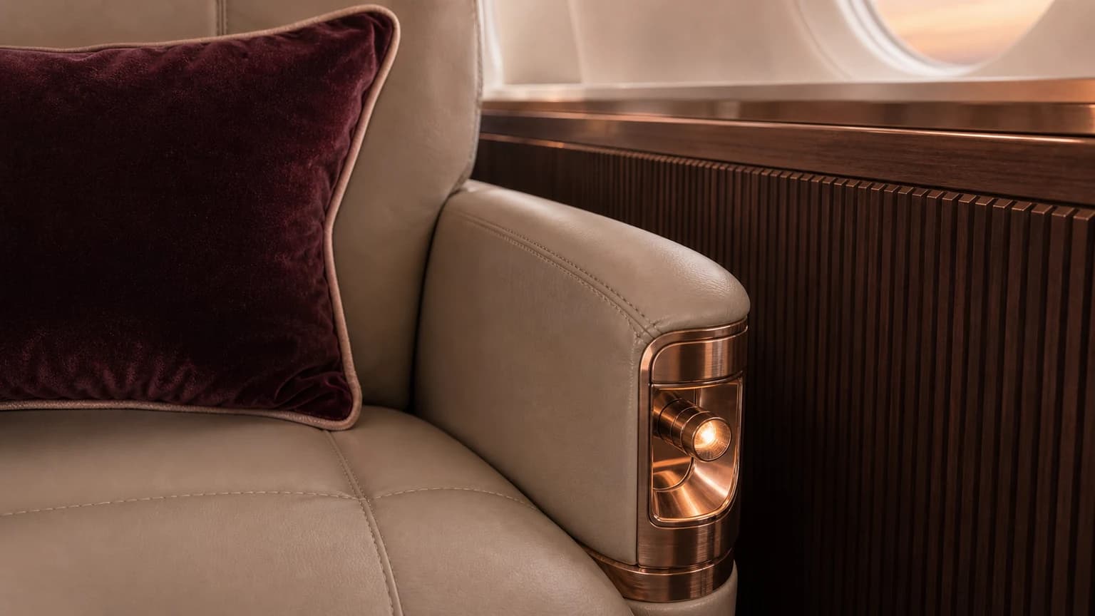 Cessna Citation Latitude — illustrative upholstery detail